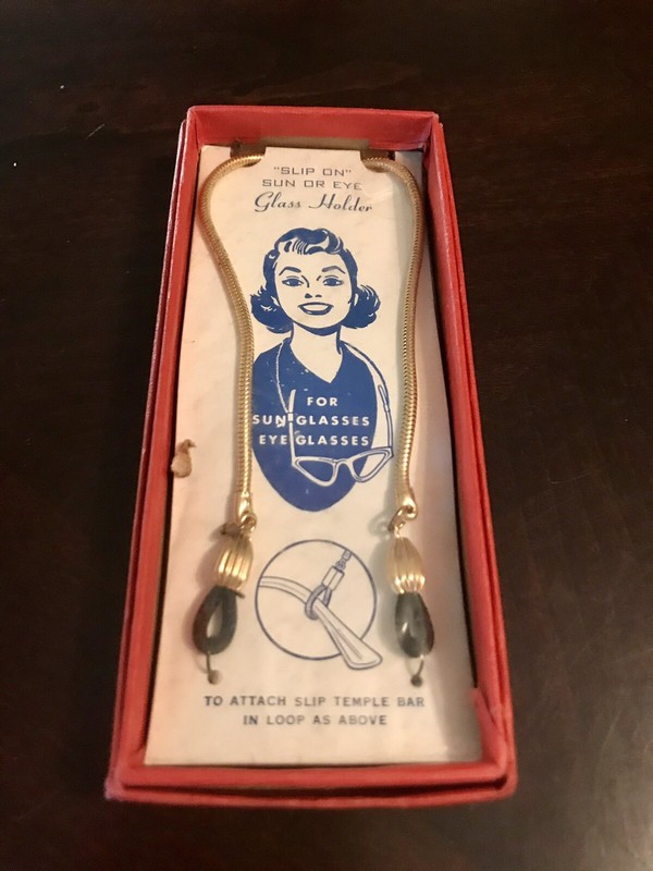 Vintage Gold-Toned “Slip On” EyeGlasses Holder - New in Box