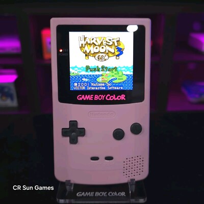 Pink Gameboy Color Console OLED Touch Screen GBC Game Boy | eBay