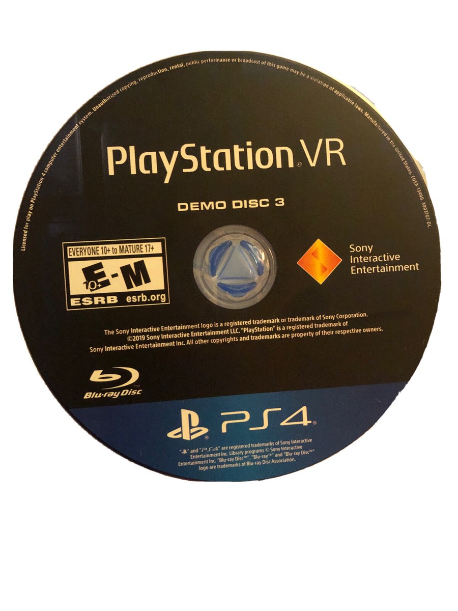 Playstation VR Demo Disc PlayStation PS4 Brand New/Sealed