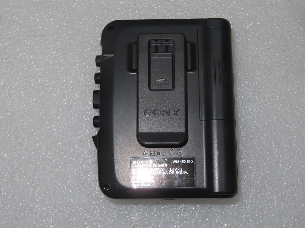 Sony WM-EX190 Walkman Mega Bass Silver Personal Cassette Player