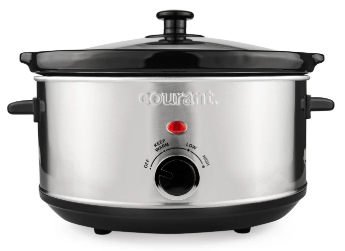 Courant 3.5 Qt. Slow Cooker, multiple settings, Ceramic bowl, stainless-open box
Opens in a new wind