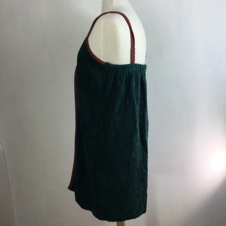 Victoria's Secret Country Body Wrap Toalla Bata de Baño Verde Rojo Cuadros Grande Nuevo con Etiquetas Foto 4 de 4