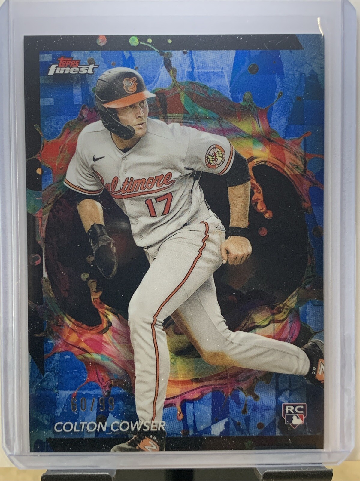 2024 Topps Finest - BLUE Refractor #255 Colton Cowser RC 60/99 RARE