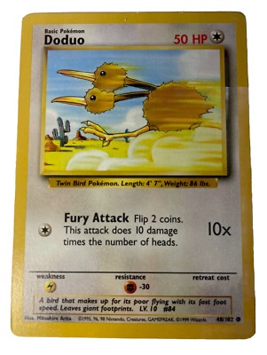 Pokemon Base Set Doduo 048/102 Base Set Regular