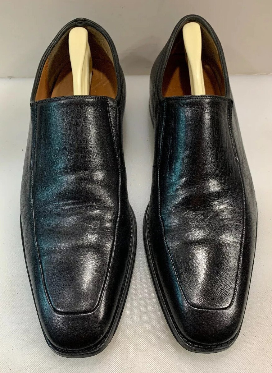 Magnanni Dominguez Black Leather Slip-On Loafers Men\'s Size 8.5 D Spain 12655 MAGNANNI Domínguez Black Leather Men main image 3