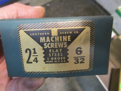 50 NOS Vintage Southern 6-32 X 2-1/4