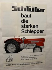 Prospekt / Faltblatt SCHLÜTER „Schlüter bärenstarke Schlepper 34-80 PS“ DIN A3