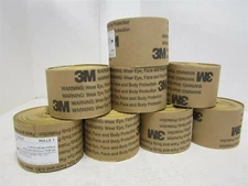 3M (65227) 216U Production Rn FRE-CUT 3-1/4" Sand Grind Paper OP Rolls - Qty 8