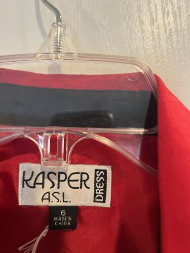 Kasper ASL women’s linen blend red blazer. Size 6 - Picture 2 of 6