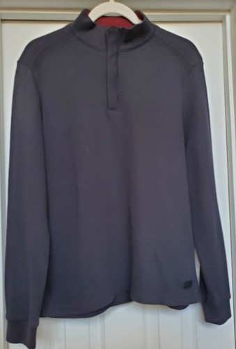 Suéter Hugo Boss Mediano Algodón Para Hombre Cuarto Cremallera Elastizado Manga Larga Azul Marino - Imagen 2 de 7