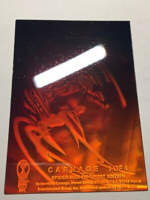 1994 FLEER AMAZING SPIDER-MAN HOLOGRAM CARD #1 OF 4 CARNAGE