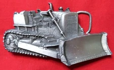 Vintage Belt Buckle 1978 Bergamot Brass Works K-38 Tractor Made In USA