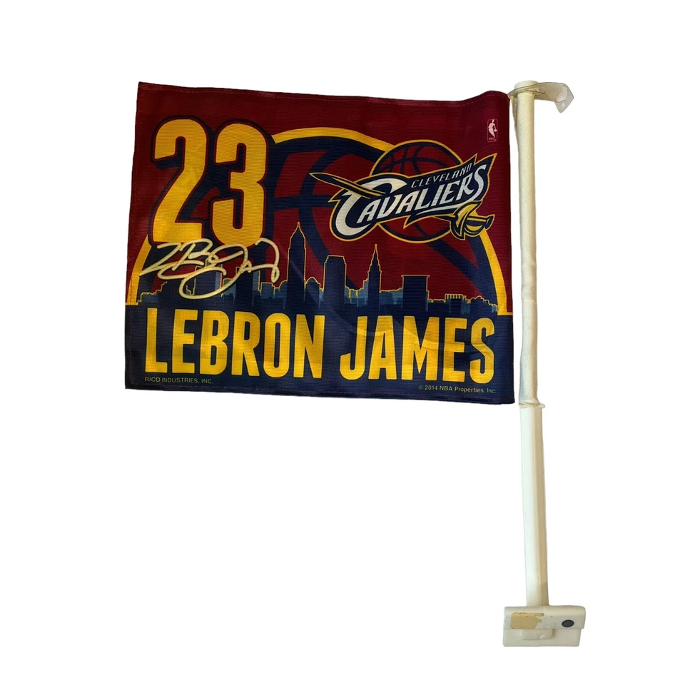 Cleveland Cavaliers Car Flag 2014 NBA Baloncesto Lebron James Foto 2 de 2