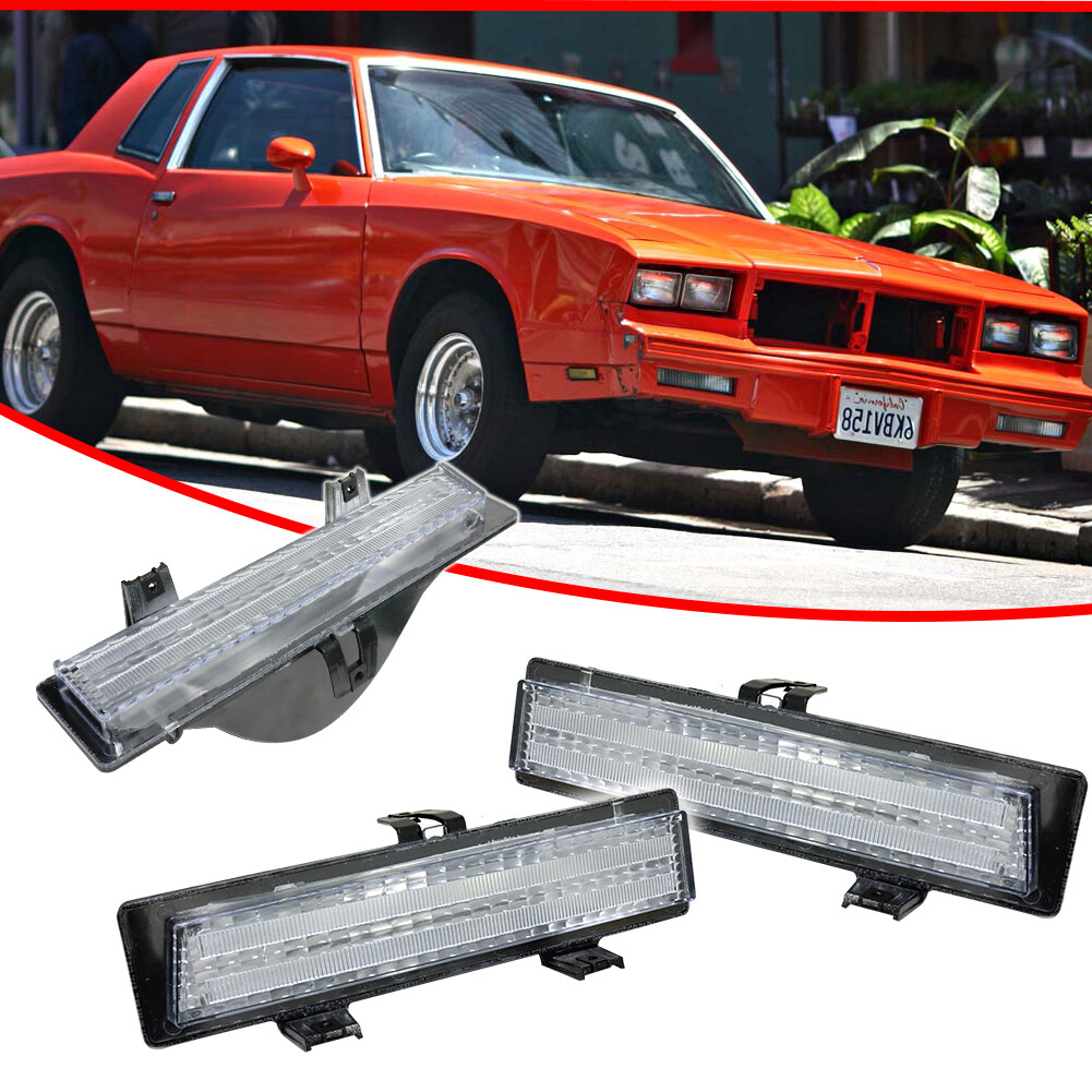 Clear Front Park and Turn Signal Lamp Cover Shell For 81-88 Chevy