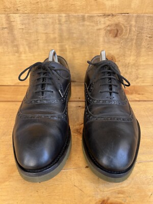 Authentic Gucci Mens Black Leather Dress Shoes Oxford 322483  display picture 1