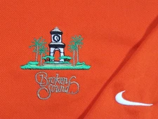 Nike BROKEN SOUND COUNTRY CLUB GOLF polo shirt mens MEDIUM UV TECH BOCA RATON FL