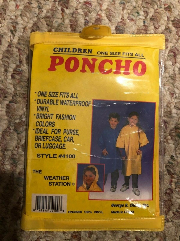Children's One Size Fits All Poncho