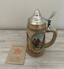 Anheuser Busch Village Scene Tomorrows Treasures Limited Edition Beer Mug