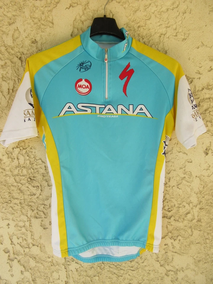 Maillot cycliste ASTANA PRO TEAM 2010 VINOKOUROV shirt maglia camiseta MOA S / M - Photo 1/4