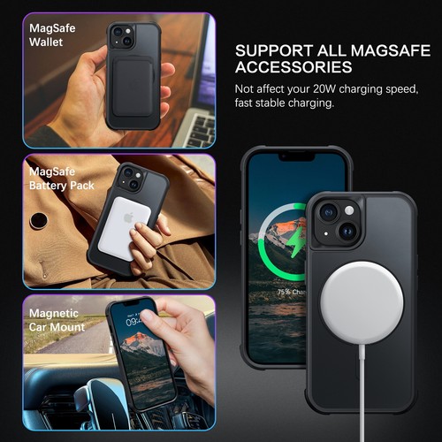 Funda para iPhone 16/15/14/13/12/11 Pro Max pesada a prueba de golpes con soporte magnético cubierta - Imagen 386 de 751