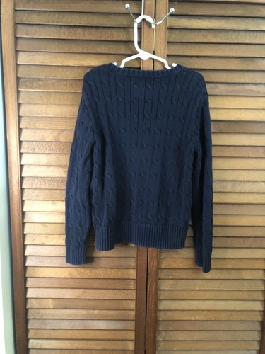 Polo By Ralph Lauren Sweater Preppy Kids Size 7 Cable Knit - Picture 2 of 4