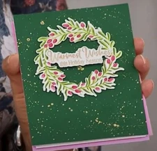 LDRS Creative Christmas Floral Stamp,Stencil,Die Set,9 pcs 798947 Cardmaking