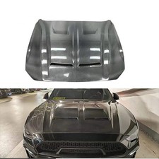For Ford Mustang 2018-23 Carbon Fiber Engine Hood Bonnet Replacement Cobra Type