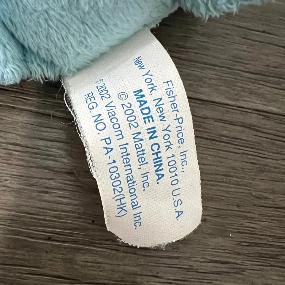 Juguete de peluche Fisher Price 2002 de perro de peluche azul manchado cachorro Blues Clues Foto 3 de 4