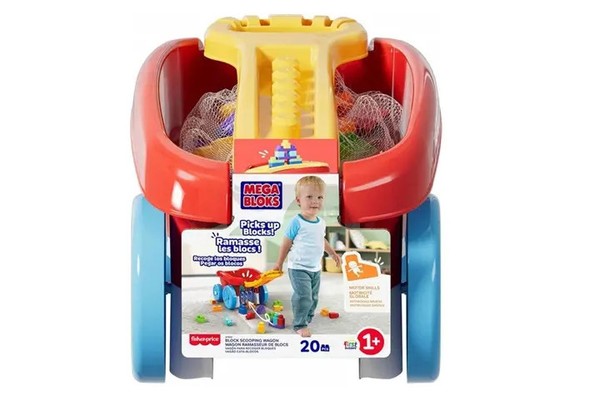 Mega Bloks Wagonik+Klocki JFR30 /2 Mattel-image