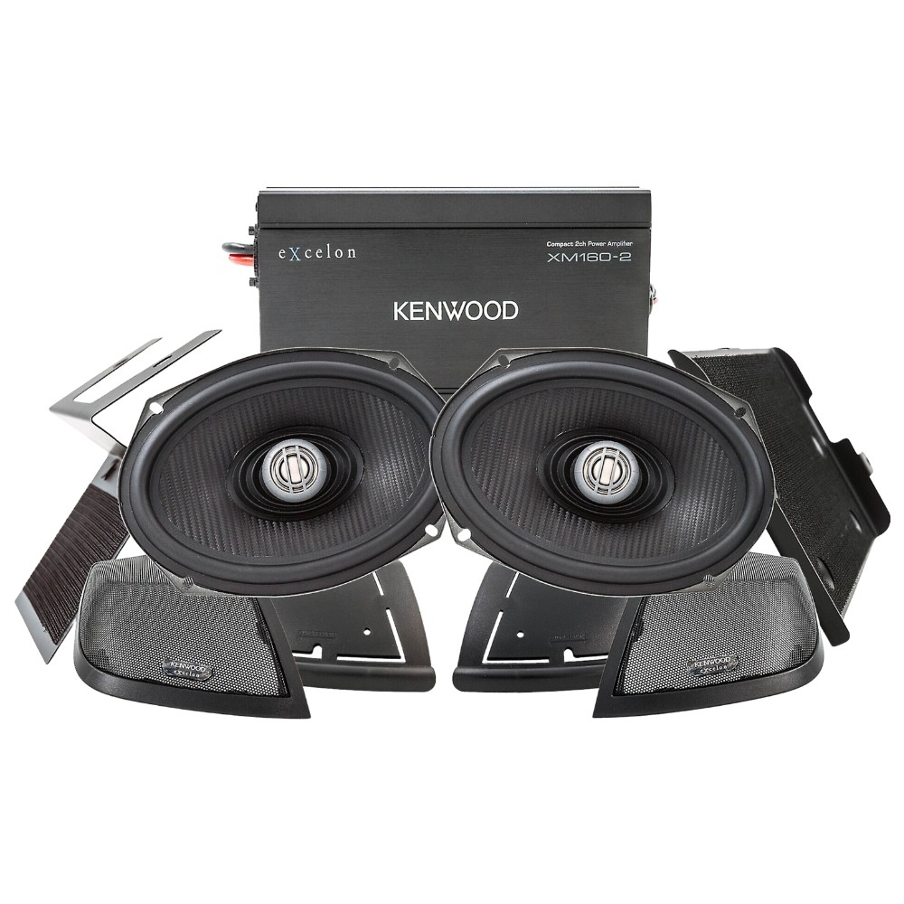 Kenwood Excelon P-HD2R Rear Amp Package for 2014-Up Harley-D