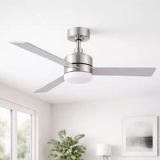 Parts - Hampton Bay Madison 52 in. LED Brushed Nickel Indoor Ceiling Fan