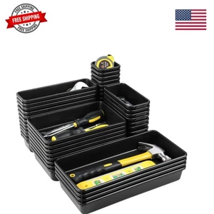 60PCS Tool Box Organizer Tray Divider, More Large Sizes-5 Sizes Desk Drawer O...