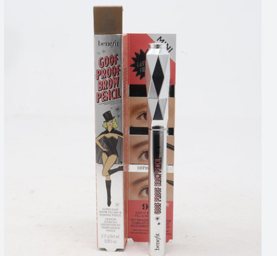 Benefit Goof Proof Brow Mini Pencil 0.005oz 5 Warm Black-Brown New With Box