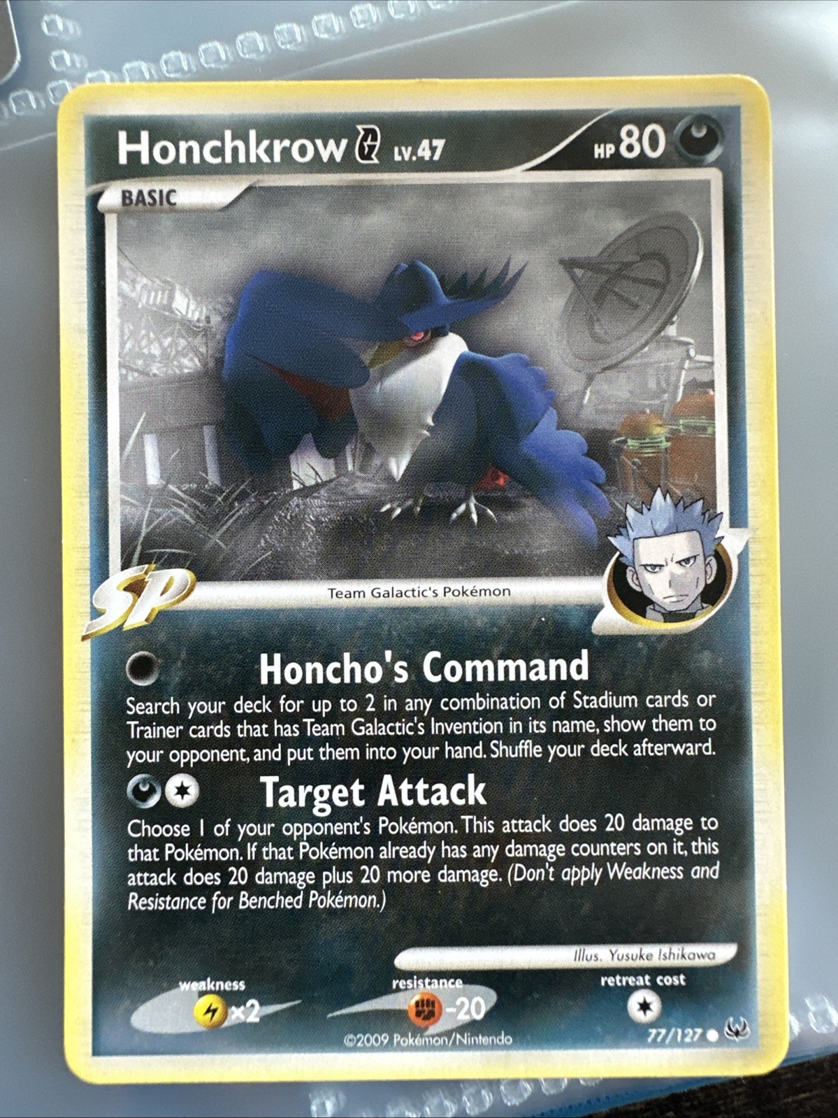 Honchkrow 77/127 G SP Platinum Regular Common NM Pokémon Card TCG