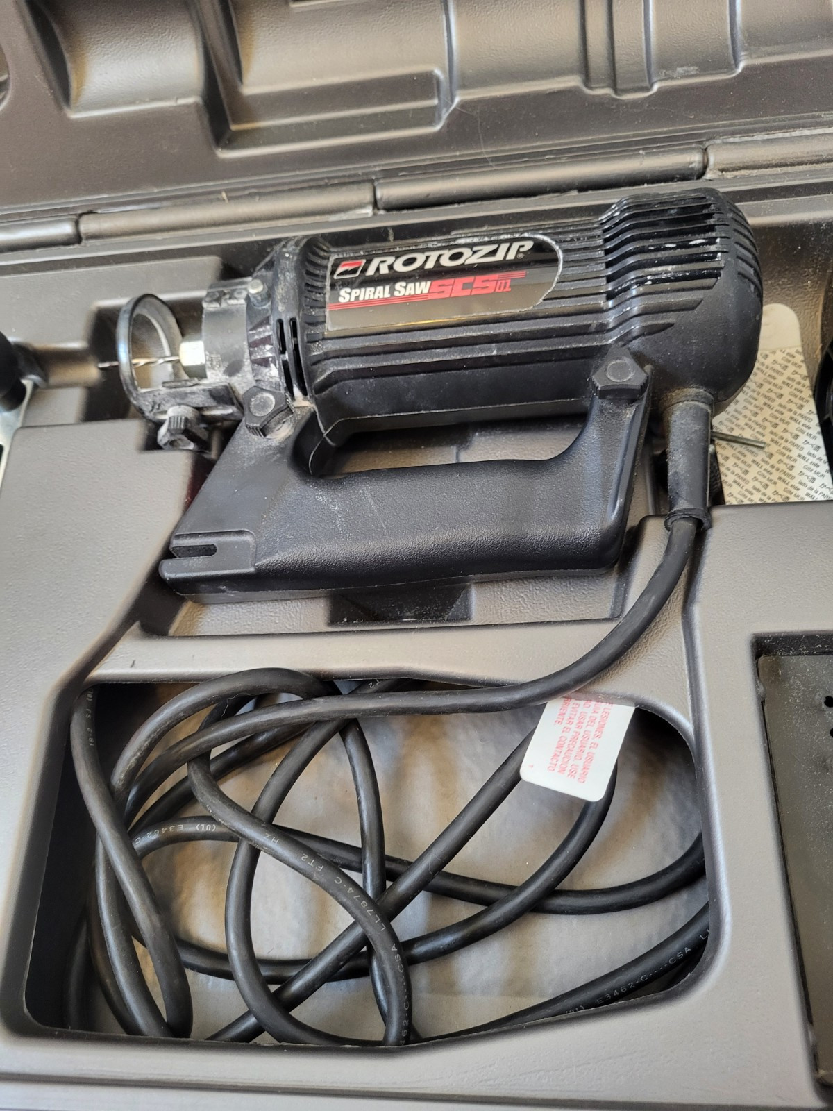 ROTOZIP SCS01 SPIRAL SAW & ACCESSORIES Tested And Working 