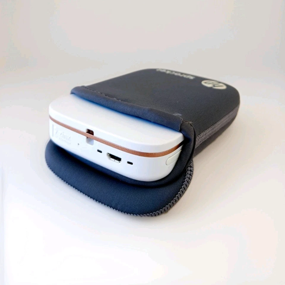 HP Sprocket 100 Printer Portable Color Photo Bundle Case & USB Tested Working  - Image 3 of 4