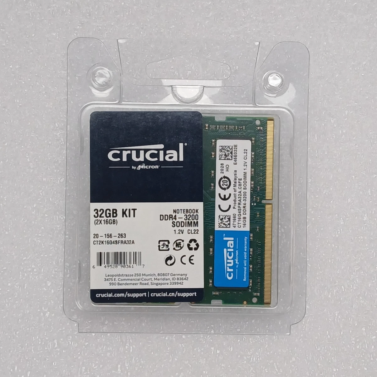 Crucial DDR4 SDRAM 32 GB Total Capacity Memory (RAM) for sale | eBay