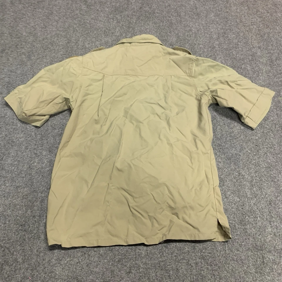 Boy Scouts of America BSA Youth Shirt Size Large Brown Patches - Image 2 of 4