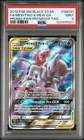 2019 POKEMON MEWTWO & MEW GX PWR.PRTNRSHP.TINS SM BLACK STAR PROMO #SM191 PSA 9