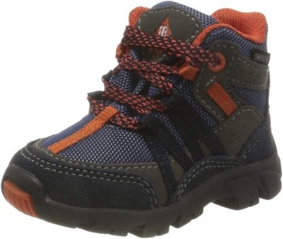 Lico Boys Boots Moritz Tex Snow Boots Winter Boots, Blue/Orange, EUR 19