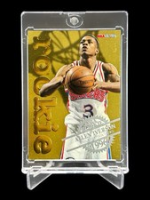 1996/97 NBA Hoops ALLEN IVERSON ROOKIE GOLD HOLO 12 OF 30 SKYBOX HOF🔥RARE🔥