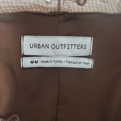 URBAN OUTFITTERS Moxie Mesh Brown Ruffle Asymmetrical Lined Dress - Size Medium - Picture 10 of 11