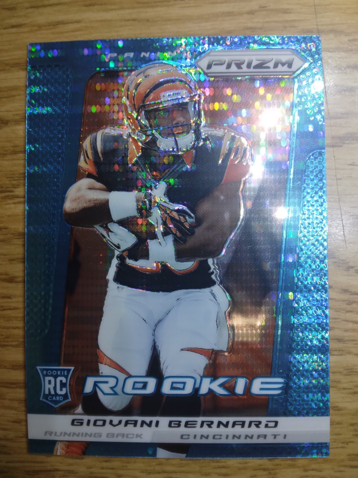 Giovani Bernard Panini Prizm #239 Light Blue Pulsar