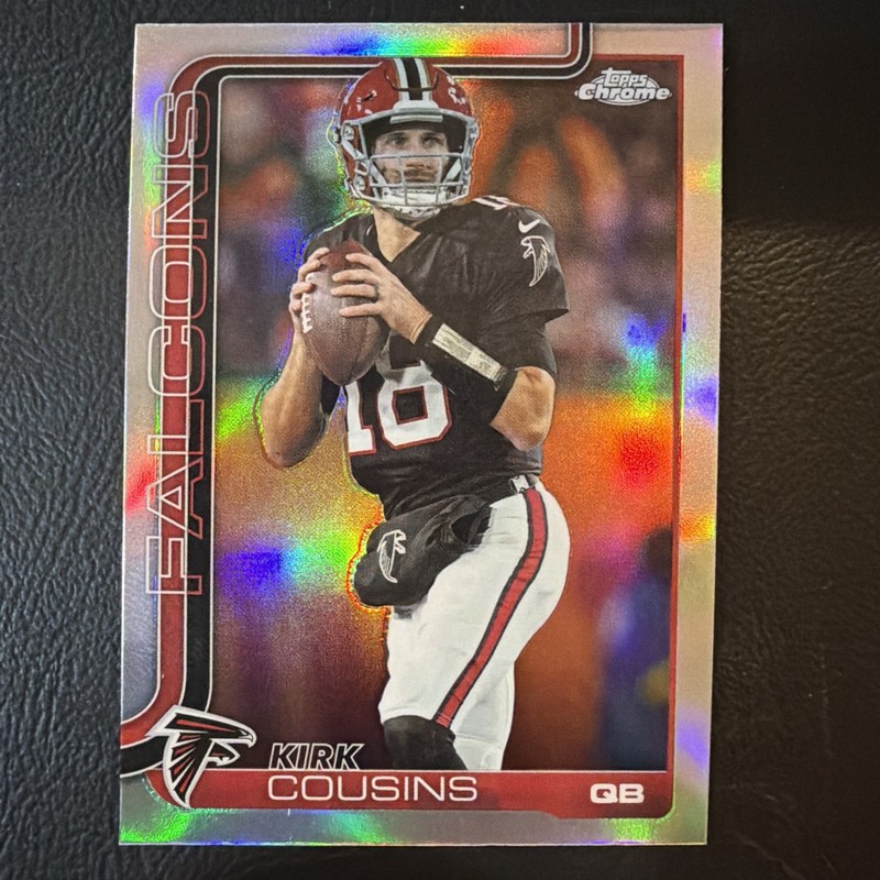 2025 Topps Chrome Football - Kirk Cousins #13 (Refractor) - Atlanta Falcons