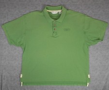 ORVIS Men s Heavyweight Polo Shirt Cotton Green Short Sleeve Size 2XL