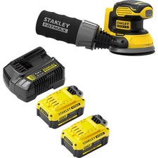 Stanley Fatmax V20 SFMCW220 18v Cordless Random Orbit Disc Sander 125mm 2 x 4ah