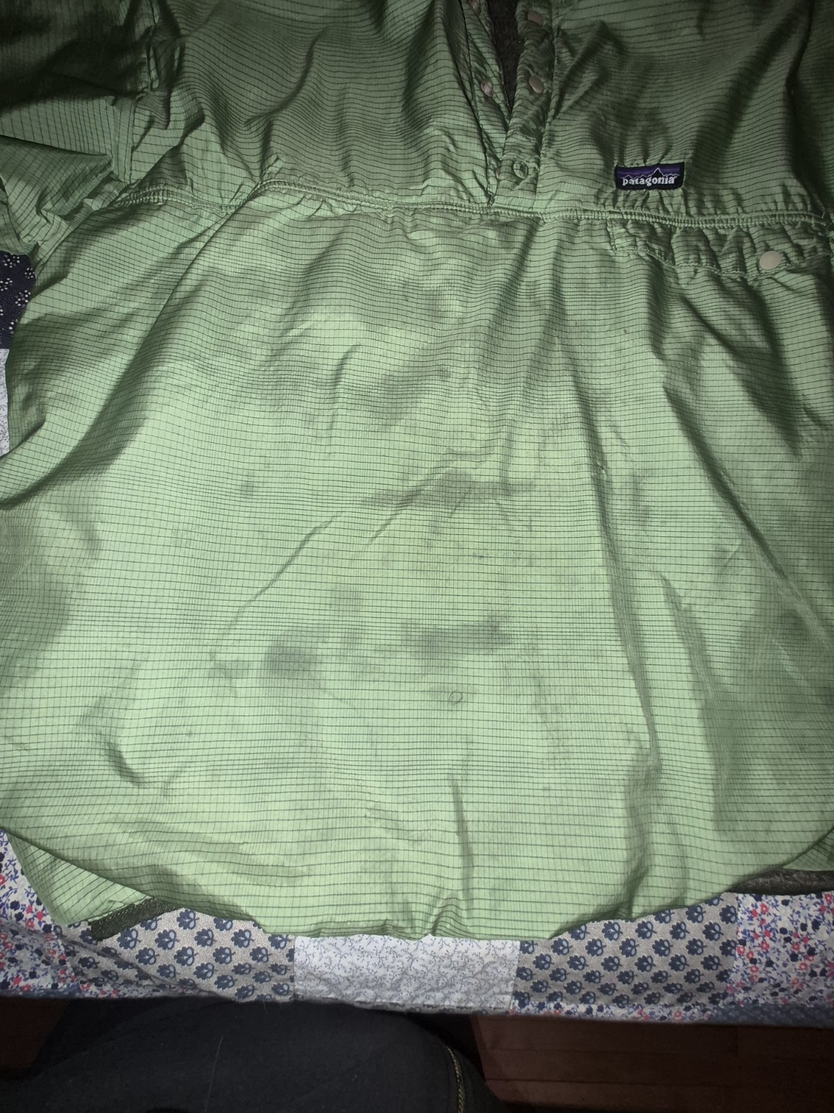 Patagonia Green Pullover Jacket Fleece Reversible - image 7