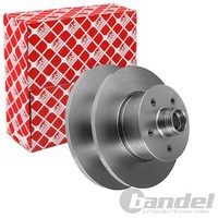 2X febi Bremsscheiben Ø278Mm Vorne Passend FÜR VW Transporter
