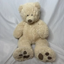 Plush Teddy Bear 27” LARGE HUGFUN INTERNATIONAL Tan Hong Kong Floppy Cuddle