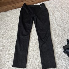 Tommy Hilfiger Dress Pants Womens Size 8 Dark Grey Solid Modern Fit Straight Leg